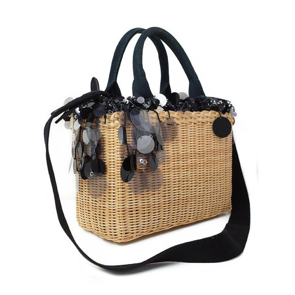 Prada Wicker Bag Basket 2WAY - Picture 1 of 9